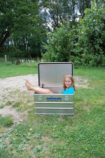 Transportbox at a camping trip