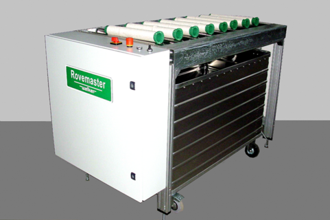 Transport trolley for textile industry