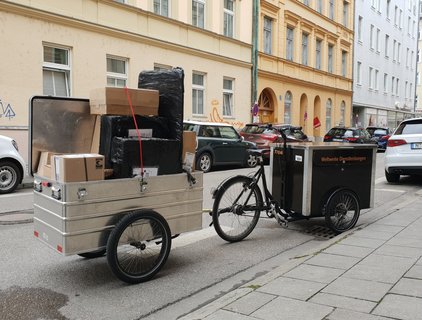 Cargo bike trailer