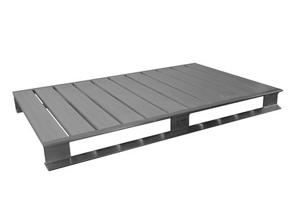 Palette aluminium avec 11 barres transversales