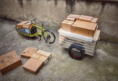 Remorque à vélo cargo