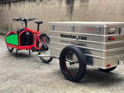 Cargo bike trailer