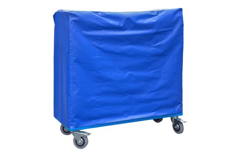 Shelf trolley with tarpaulin