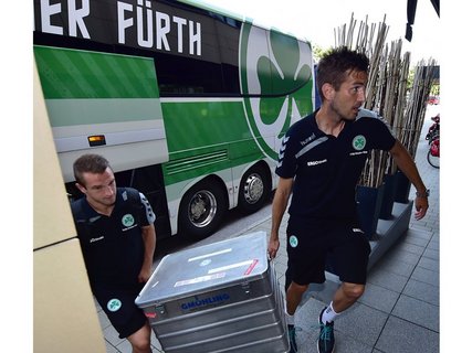 Transportkiste bei der SpVgg Greuther Fürth