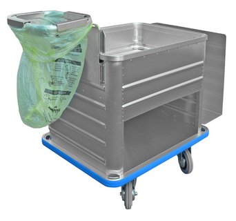 Disposal container with different devices