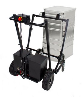 Data disposal container with drive Data disposal container with drive