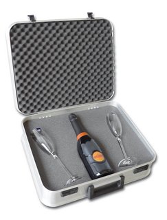 Champagne suitcase