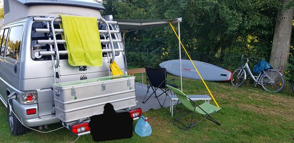 Rollbox beim Camping